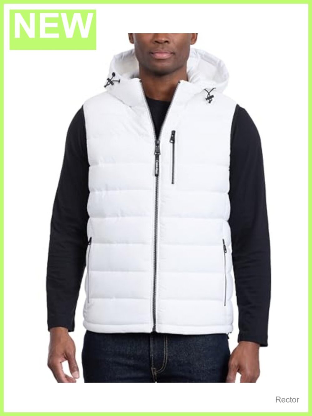 Lightweight Packable Hooded Puffer Vest Water-Resistant Insulated